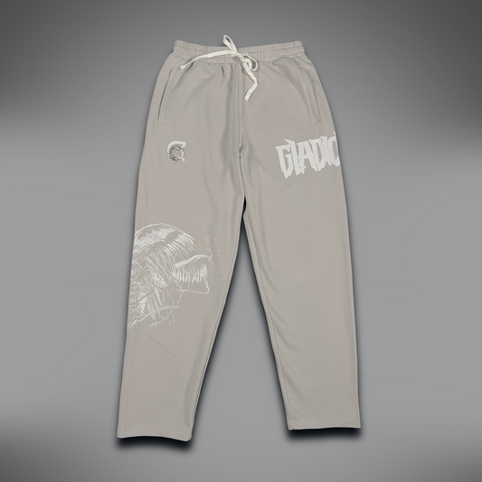 ASH GRAY SYMBIOTE STRAIGHT-LEG SWEATS